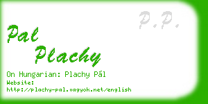 pal plachy business card