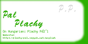 pal plachy business card